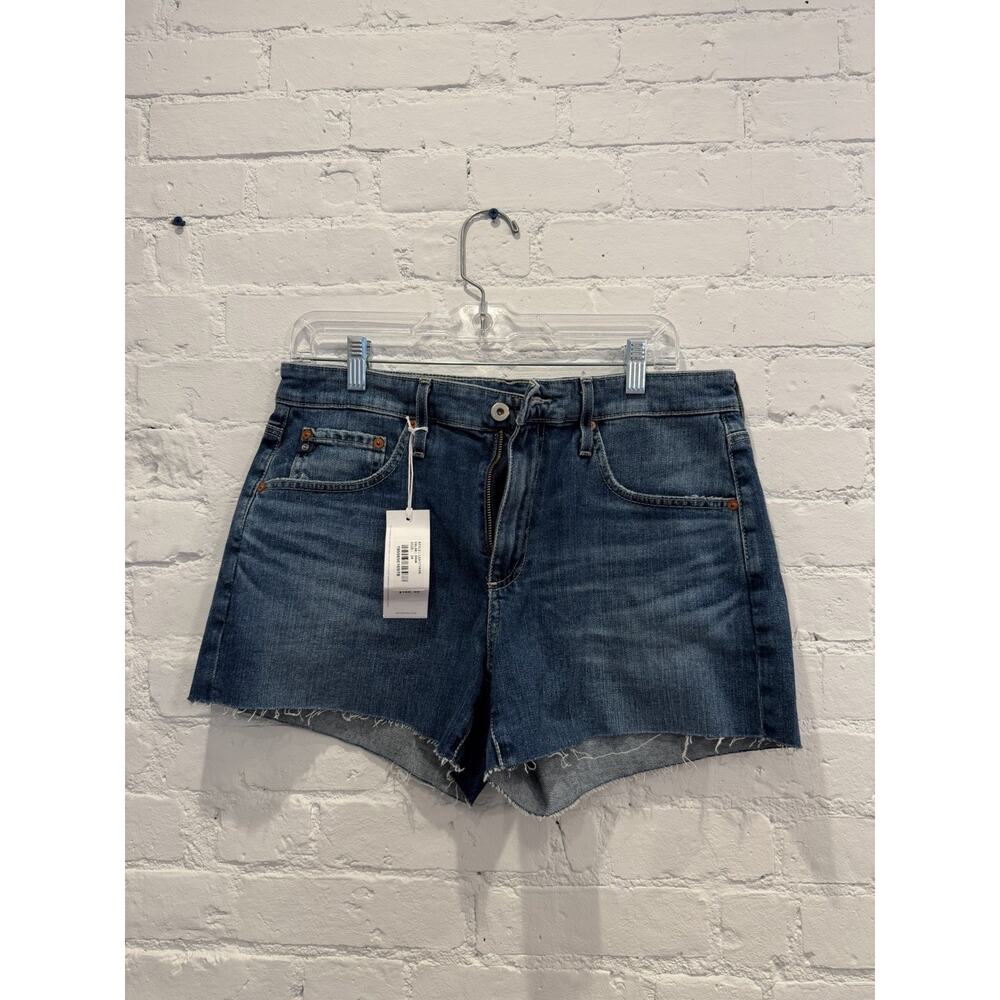 AG Hailey Cut Off Ex Boyfriend Shorts Denim Jean Jorts $168 Retail Made In Japan